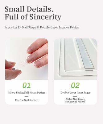 Displayboard per l'arte delle unghie trasparente e magnetica acrilica rimovibile 120/180/240 Colori Libro Strumento di plastica per punte delle unghie in gel