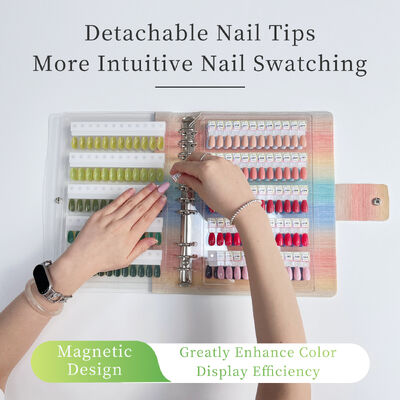 Displayboard di unghie mono-magnetico professionale staccabile acrilico quadrato 120/180/240 colori gradienti strumento di plastica per unghie