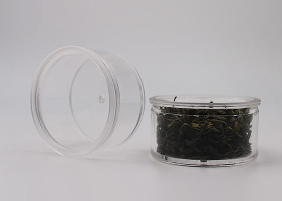I chiari piccoli chiari recipienti di plastica rotondi di PS 25 riempiono la capacità per tè, chicco di caffè