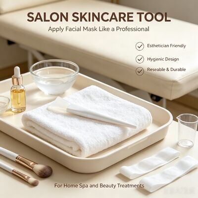 Pennello applicatore per maschera facciale in silicone morbido Manico in silicone Crema per la cura della pelle Spatola cosmetica riutilizzabile Maschera facciale Applicazione di miscelazione