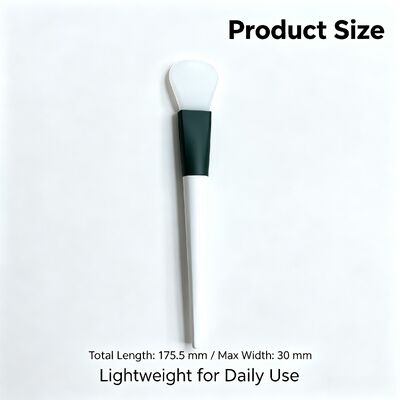 Spazzola per maschere da spatola in silicone, applicatore di maschere da fango per il viso morbido con testa in silicone e maniglia ABS per un'applicazione uniforme per la cura della pelle