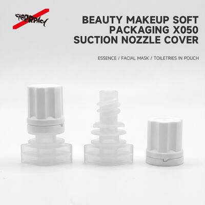 5 mm X050 Plum Blossom Spout Cap Proof Leak Industrial Food Grade PE Nozzle Cover per la confezione di sacchetti di ricarica di liquidi cosmetici