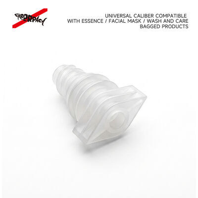 5 mm X050 Plum Blossom Spout Cap Proof Leak Industrial Food Grade PE Nozzle Cover per la confezione di sacchetti di ricarica di liquidi cosmetici