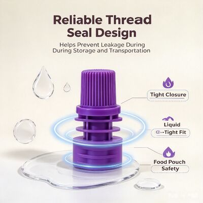 8.6mm Dia interno PE Plastic Screw Cap Portatile e durevole coprifocali per borse con sputa