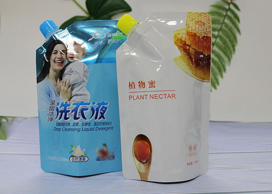 La borsa di plastica riutilizzabile del sacchetto del becco per alimenti per bambini/liquido BPA libera la rotocalcografia