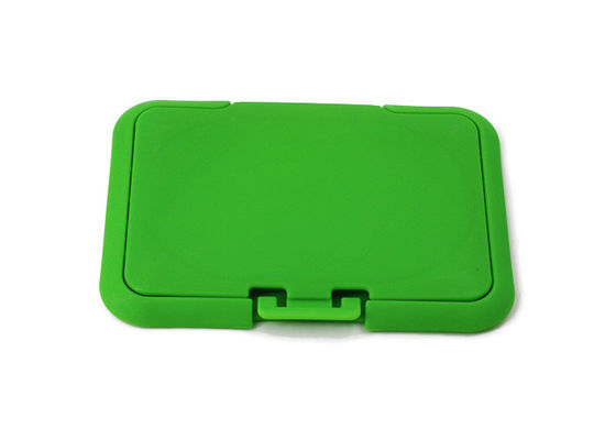 Scatola bagnata di plastica verde Flip Top Cap Length della strofinata del tessuto 79.5mm